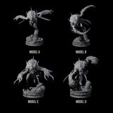 Four Springing Hive Sentinels Miniature for Dungeons and Dragons, Pathfinder or other TTRPGs