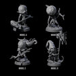 Four Spritely Azata Fighters Miniature for Dungeons and Dragons, Pathfinder or other TTRPGs