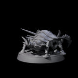 Four Squat Ankhegs Miniature for Dungeons and Dragons, Pathfinder or other TTRPGs