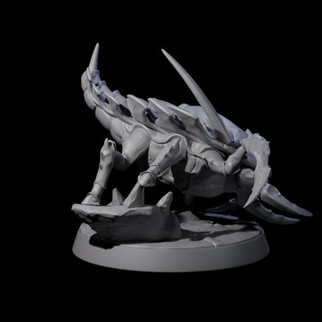 Four Squat Ankhegs Miniature for Dungeons and Dragons, Pathfinder or other TTRPGs