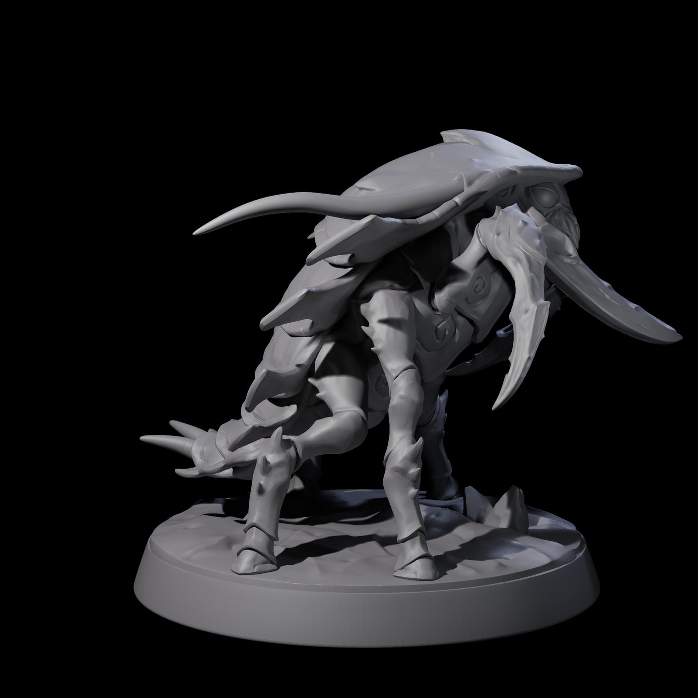 Four Squat Ankhegs Miniature for Dungeons and Dragons, Pathfinder or other TTRPGs