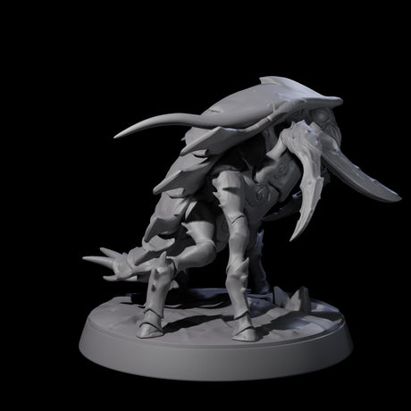 Four Squat Ankhegs Miniature for Dungeons and Dragons, Pathfinder or other TTRPGs