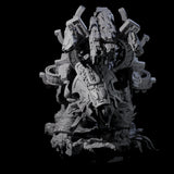 Four Stacked Saurian Siege Beasts Miniature for Dungeons and Dragons, Pathfinder or other TTRPGs