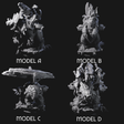Four Stacked Saurian Siege Beasts Miniature for Dungeons and Dragons, Pathfinder or other TTRPGs