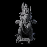 Four Stacked Saurian Siege Beasts Miniature for Dungeons and Dragons, Pathfinder or other TTRPGs