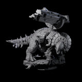Four Stacked Saurian Siege Beasts Miniature for Dungeons and Dragons, Pathfinder or other TTRPGs