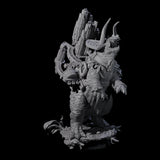 Four Stacked Saurian Siege Beasts Miniature for Dungeons and Dragons, Pathfinder or other TTRPGs