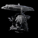 Four Stacked Saurian Siege Beasts Miniature for Dungeons and Dragons, Pathfinder or other TTRPGs