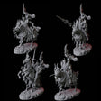 Four Stalking Mounted Revenants Miniature for Dungeons and Dragons, Pathfinder or other TTRPGs