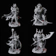 Four Stalking Revenants Miniature for Dungeons and Dragons, Pathfinder or other TTRPGs