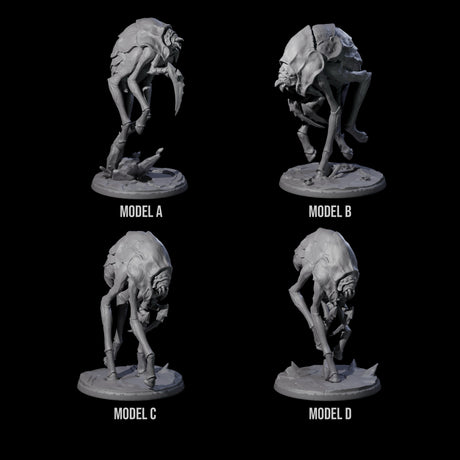 Four Stalking Underdark Ankhegs Miniature for Dungeons and Dragons, Pathfinder or other TTRPGs