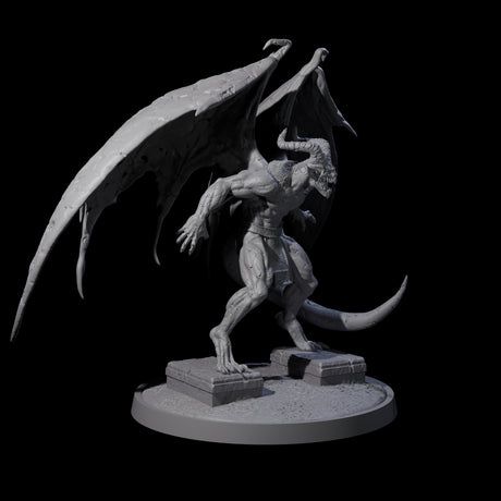 Four Static Gargoyles Miniature for Dungeons and Dragons, Pathfinder or other TTRPGs