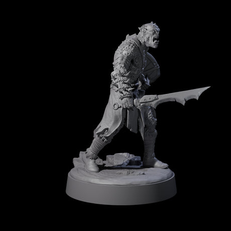 Four Stoneflesh Orcs Miniature for Dungeons and Dragons, Pathfinder or other TTRPGs