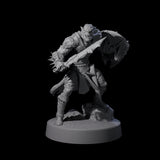 Four Stoneflesh Orcs Miniature for Dungeons and Dragons, Pathfinder or other TTRPGs