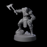 Four Stoneflesh Orcs Miniature for Dungeons and Dragons, Pathfinder or other TTRPGs