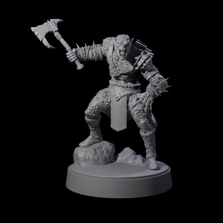 Four Stoneflesh Orcs Miniature for Dungeons and Dragons, Pathfinder or other TTRPGs