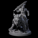 Four Storming Leonin Cavalry Miniature for Dungeons and Dragons, Pathfinder or other TTRPGs