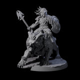 Four Storming Leonin Cavalry Miniature for Dungeons and Dragons, Pathfinder or other TTRPGs