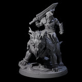 Four Storming Leonin Cavalry Miniature for Dungeons and Dragons, Pathfinder or other TTRPGs