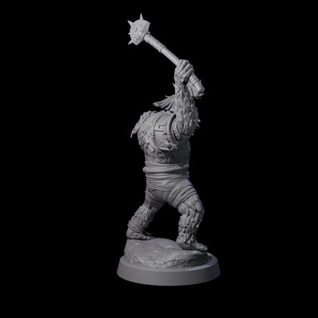 Four Striking Furry Orcs Miniature for Dungeons and Dragons, Pathfinder or other TTRPGs