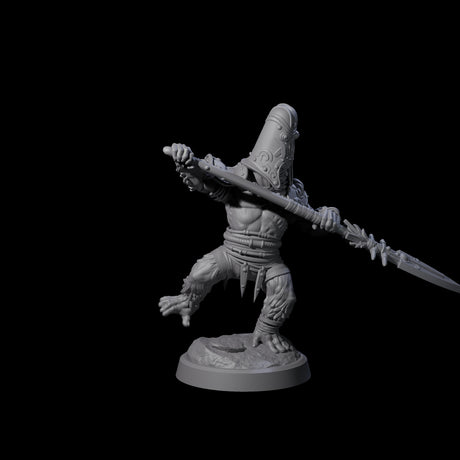 Four Striking Furry Orcs Miniature for Dungeons and Dragons, Pathfinder or other TTRPGs