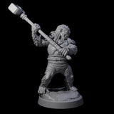 Four Striking Furry Orcs Miniature for Dungeons and Dragons, Pathfinder or other TTRPGs