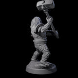 Four Striking Furry Orcs Miniature for Dungeons and Dragons, Pathfinder or other TTRPGs