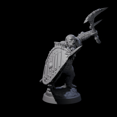 Four Striking Furry Orcs Miniature for Dungeons and Dragons, Pathfinder or other TTRPGs