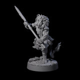 Four Striking Leonin Warblades Miniature for Dungeons and Dragons, Pathfinder or other TTRPGs