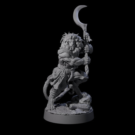 Four Striking Leonin Warblades Miniature for Dungeons and Dragons, Pathfinder or other TTRPGs