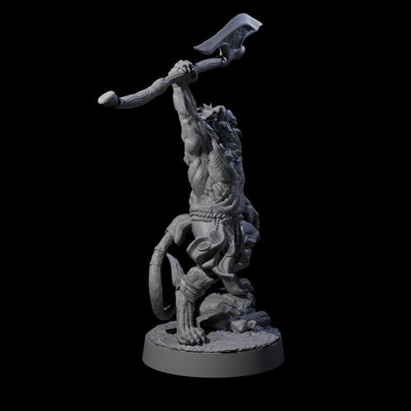 Four Striking Leonin Warblades Miniature for Dungeons and Dragons, Pathfinder or other TTRPGs