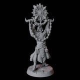 Four Sun Worshipping Cultists Miniature for Dungeons and Dragons, Pathfinder or other TTRPGs