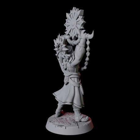 Four Sun Worshipping Cultists Miniature for Dungeons and Dragons, Pathfinder or other TTRPGs