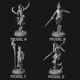 Four Swinging Abyssal Myrmidons Miniature for Dungeons and Dragons, Pathfinder or other TTRPGs