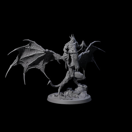 Four Swinging Bat-Like Cambions Miniature for Dungeons and Dragons, Pathfinder or other TTRPGs