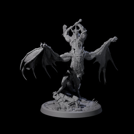 Four Swinging Bat-Like Cambions Miniature for Dungeons and Dragons, Pathfinder or other TTRPGs