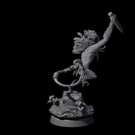 Four Swinging Hazodee Shamans Miniature for Dungeons and Dragons, Pathfinder or other TTRPGs