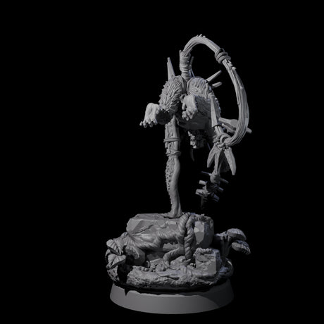 Four Swinging Hazodee Shamans Miniature for Dungeons and Dragons, Pathfinder or other TTRPGs