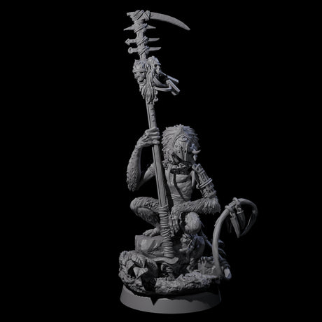 Four Swinging Hazodee Shamans Miniature for Dungeons and Dragons, Pathfinder or other TTRPGs