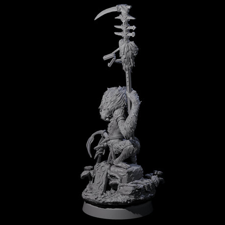 Four Swinging Hazodee Shamans Miniature for Dungeons and Dragons, Pathfinder or other TTRPGs