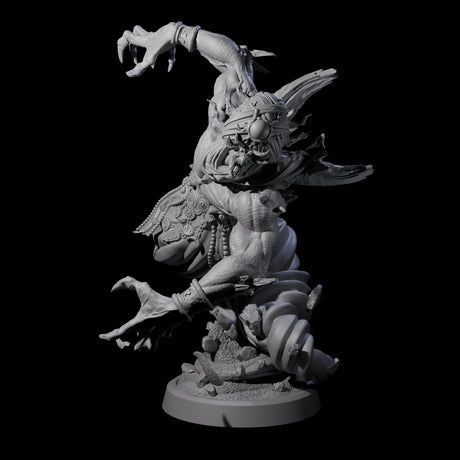 Four Swirling Efreeti Miniature for Dungeons and Dragons, Pathfinder or other TTRPGs