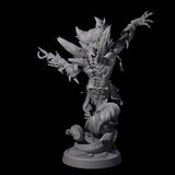 Four Swirling Efreeti Miniature for Dungeons and Dragons, Pathfinder or other TTRPGs