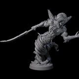 Four Swirling Efreeti Miniature for Dungeons and Dragons, Pathfinder or other TTRPGs