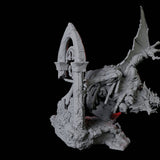 Four Swooping Dire Bats Miniature for Dungeons and Dragons, Pathfinder or other TTRPGs