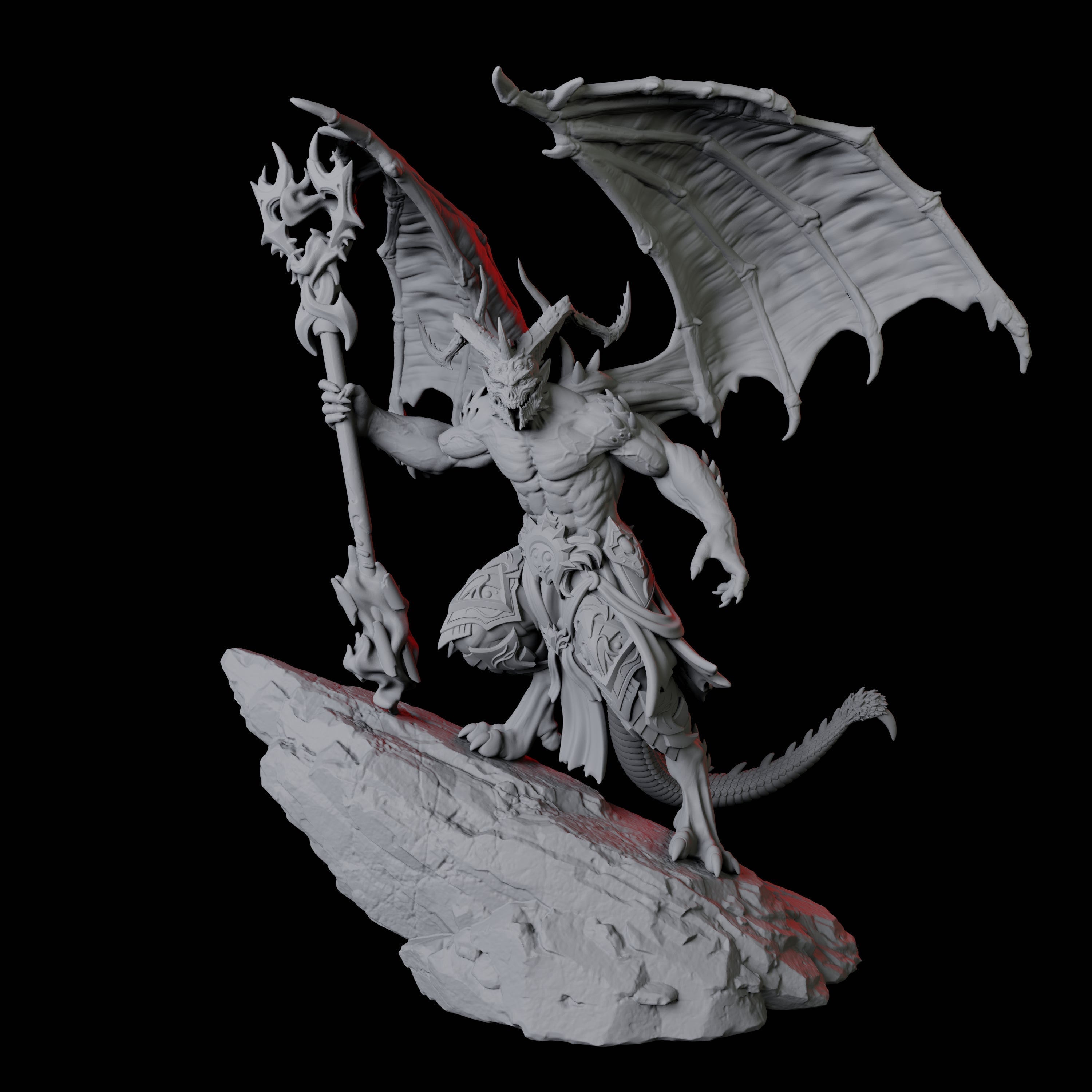 Four Taunting Horned Devils Miniature for Dungeons and Dragons, Pathfinder or other TTRPGs