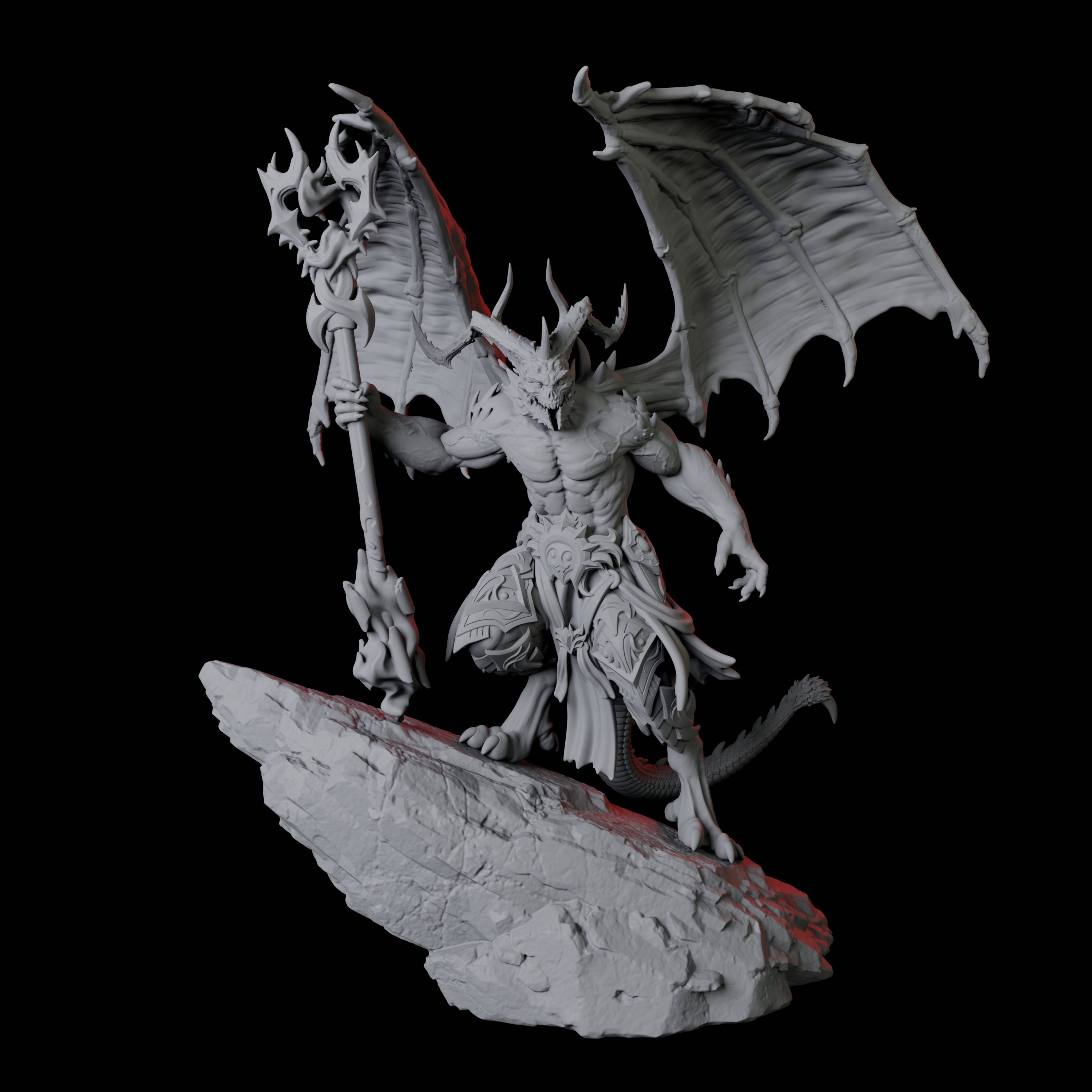 Four Taunting Horned Devils Miniature for Dungeons and Dragons, Pathfinder or other TTRPGs