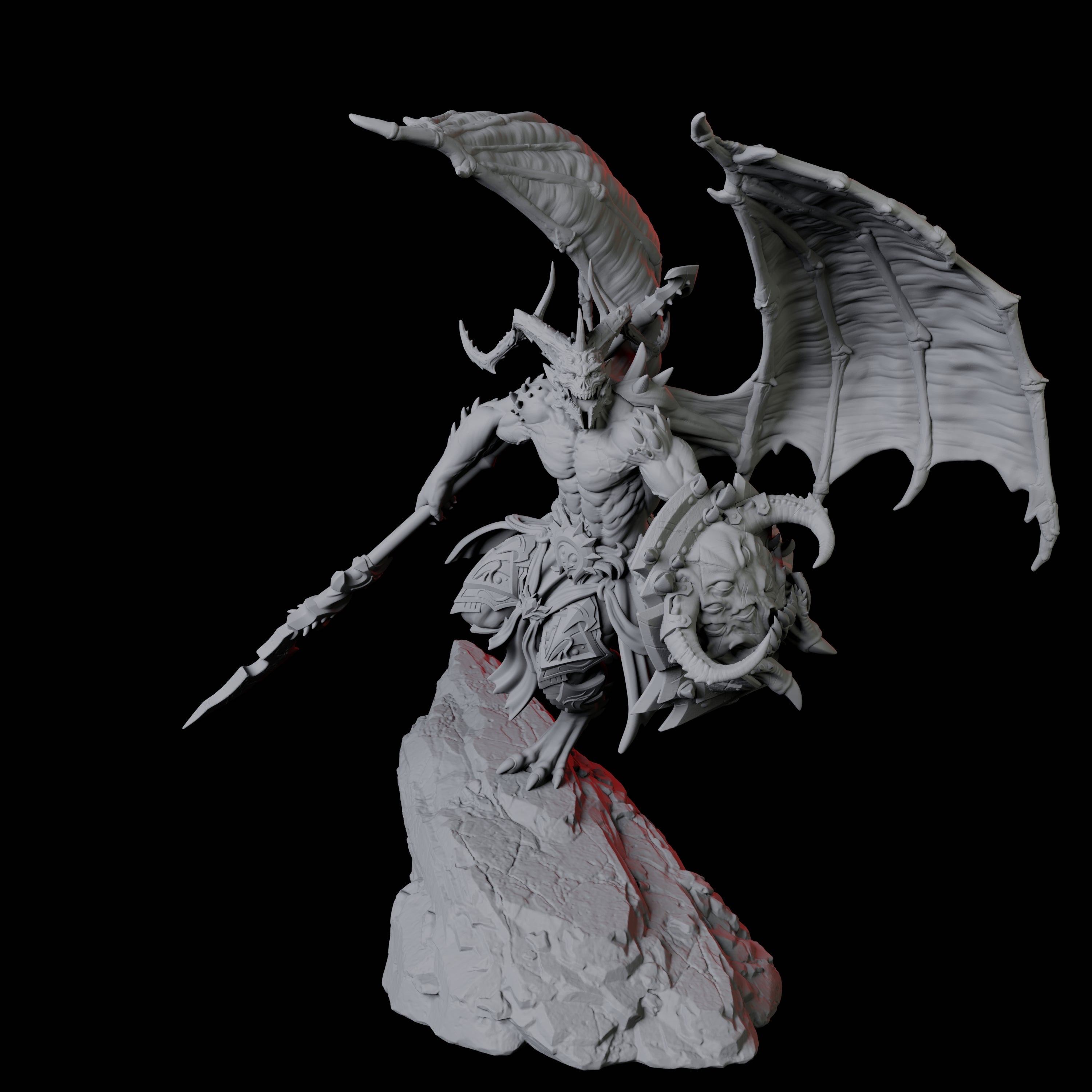 Four Taunting Horned Devils Miniature for Dungeons and Dragons, Pathfinder or other TTRPGs