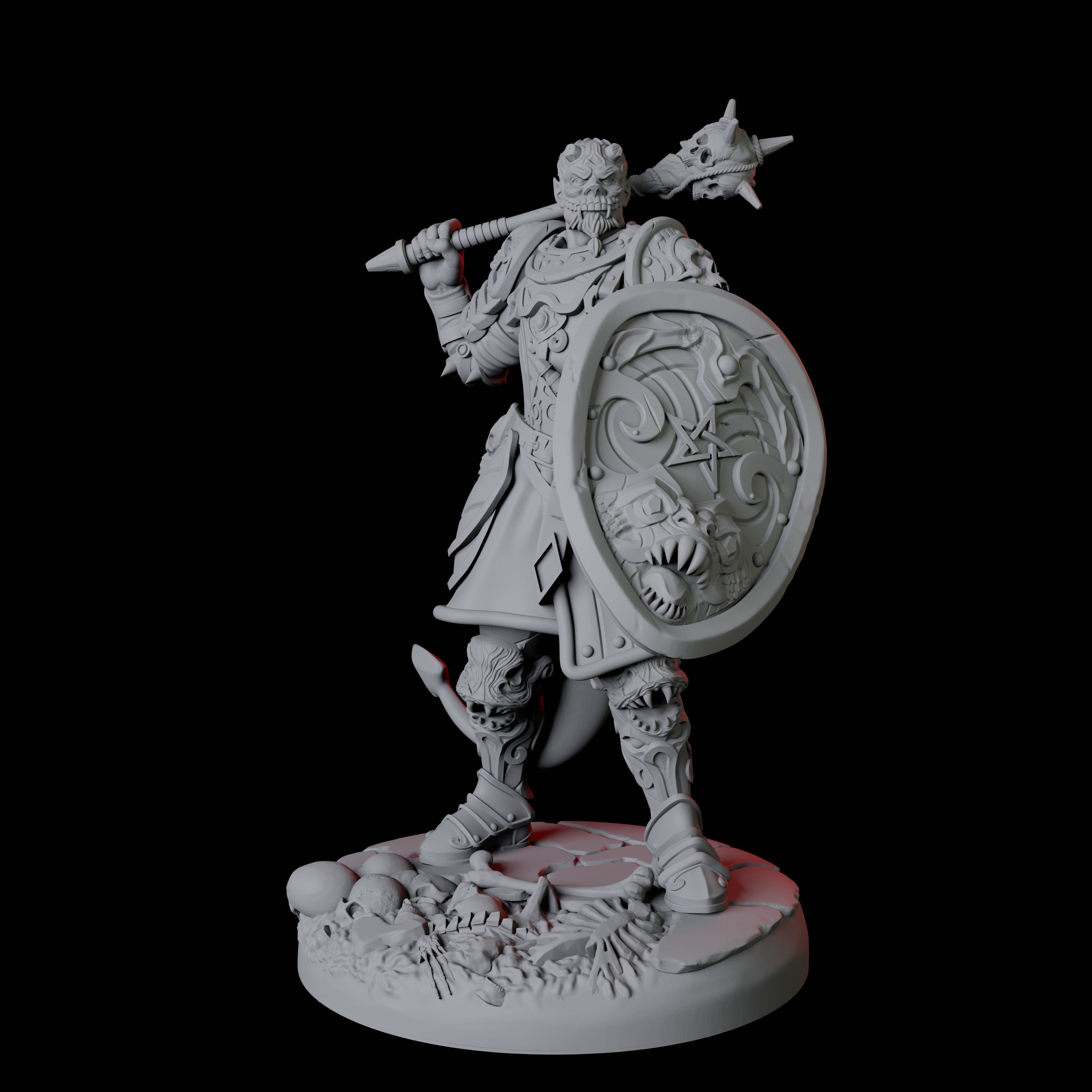 Four Threatening Bearded Devils Miniature for Dungeons and Dragons, Pathfinder or other TTRPGs