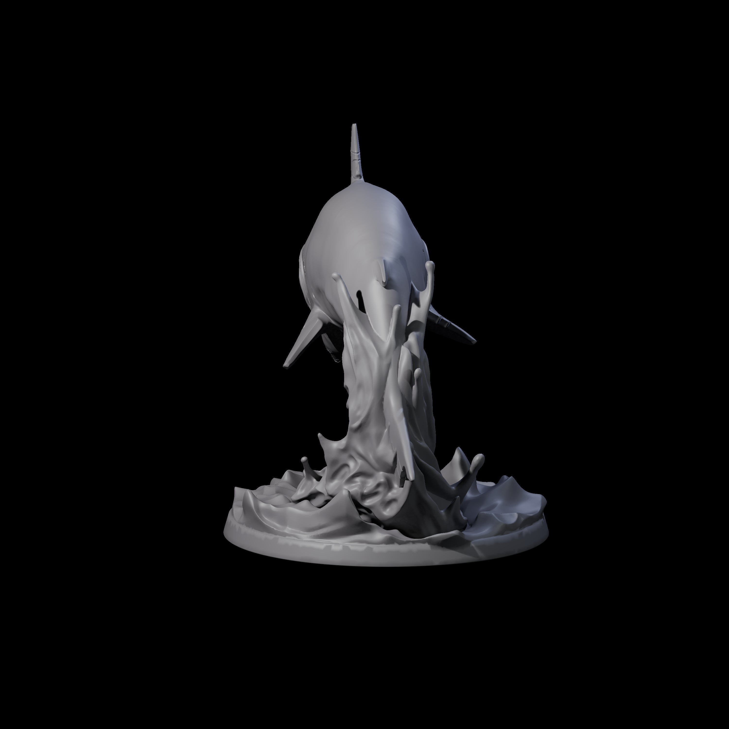 Four Toothy Giant Sharks Miniature for Dungeons and Dragons, Pathfinder or other TTRPGs