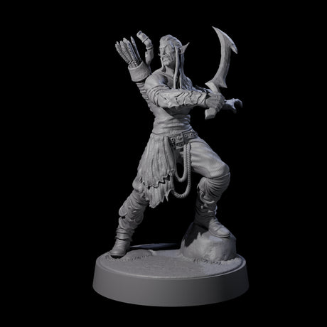 Four Tormented Eyeless Drow Miniature for Dungeons and Dragons, Pathfinder or other TTRPGs